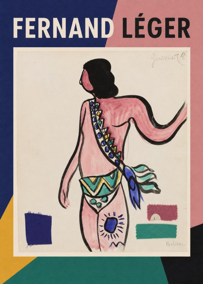 Fernand Léger Costume Design for 'Bolívar' No1 - Poster