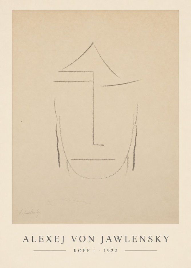 Alexej von Jawlensky Kopf I No6 - Poster