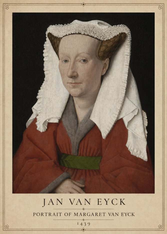 Jan van Eyck Portrait of Margaret Van Eyck I No1 - Poster