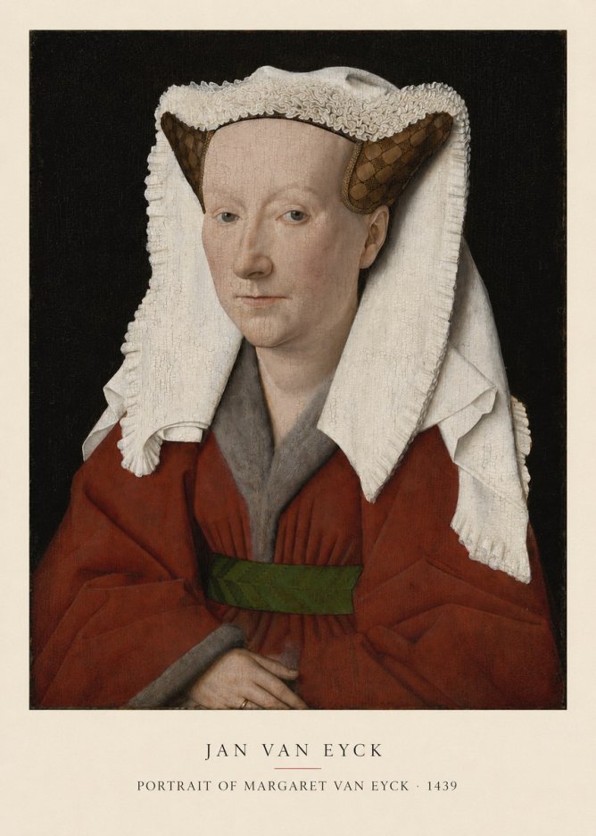 Jan van Eyck Portrait of Margaret Van Eyck I No5 - Poster