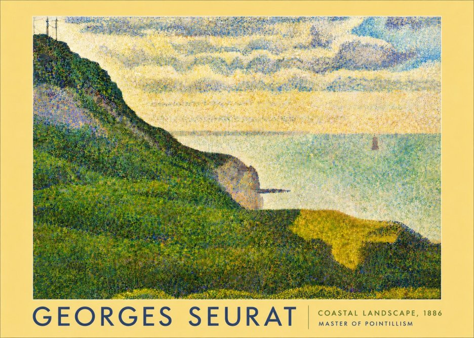 Seurat Coastal Landscape, 1886 No5 - Poster