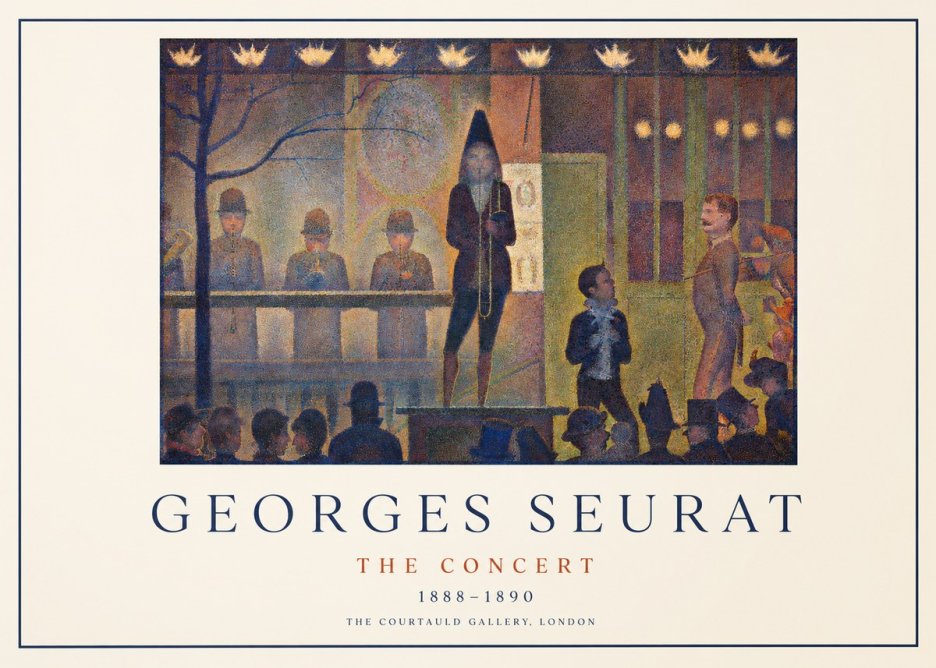 Seurat The Concert No1 - Poster