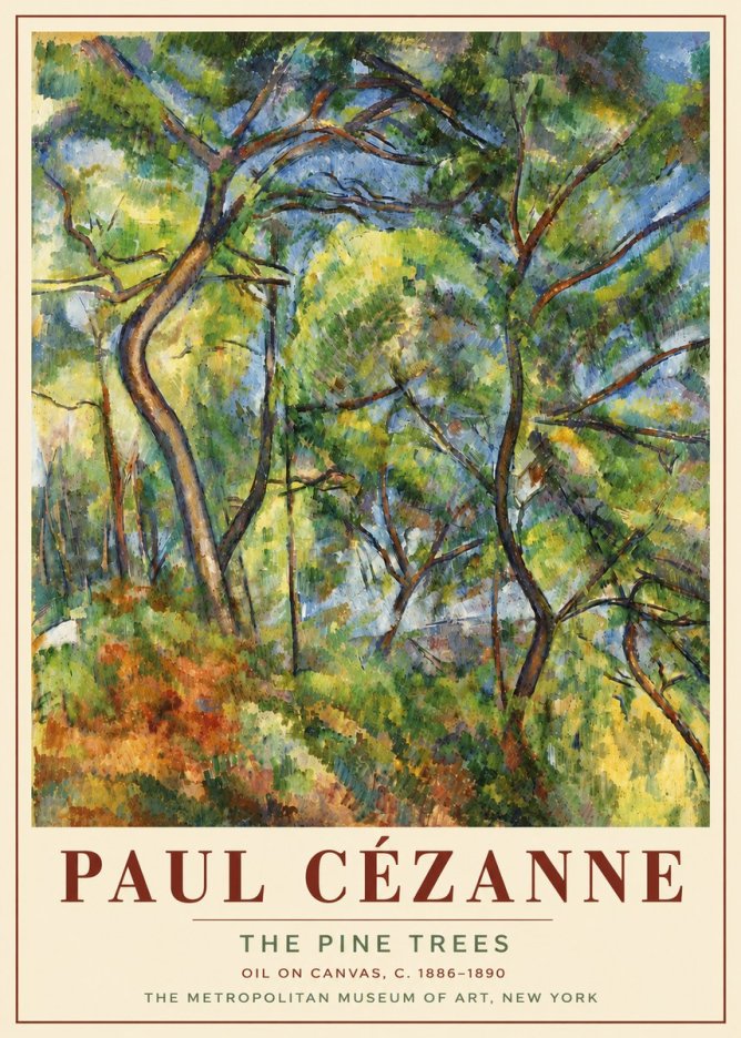Paul Cézanne The Pine Trees No6 - Poster