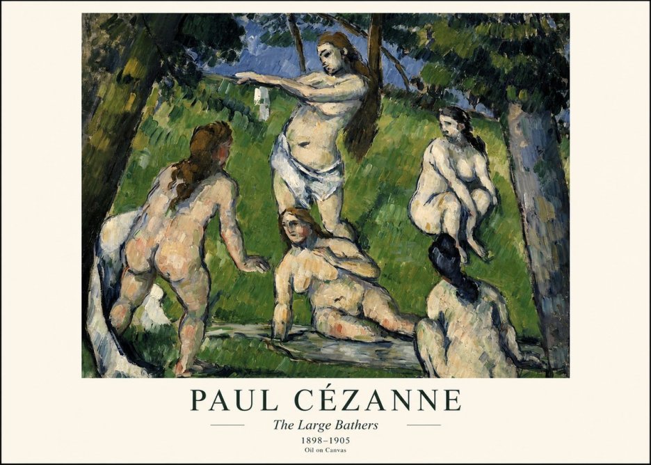 Paul Cézanne The Large Bathers III No1 - Poster