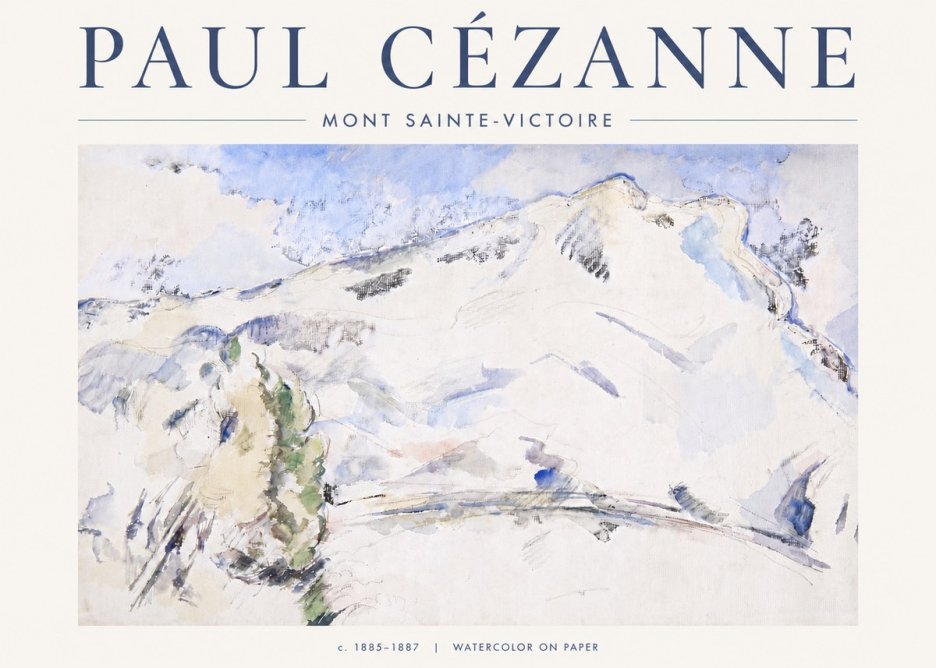 Paul Cézanne Mont Sainte-victoire No6 - Poster