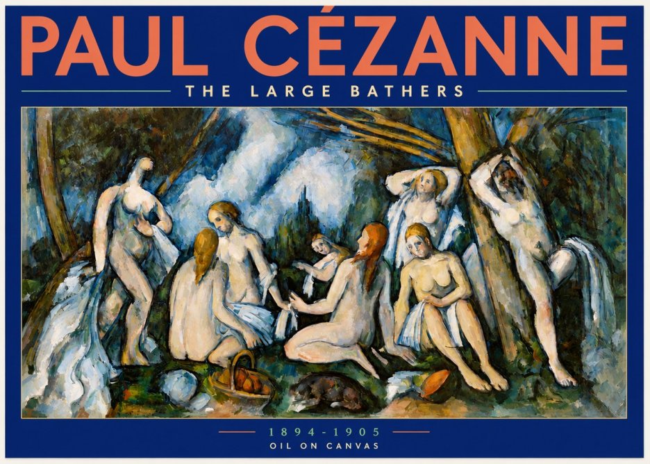 Paul Cézanne The Large Bathers VI No2 - Poster