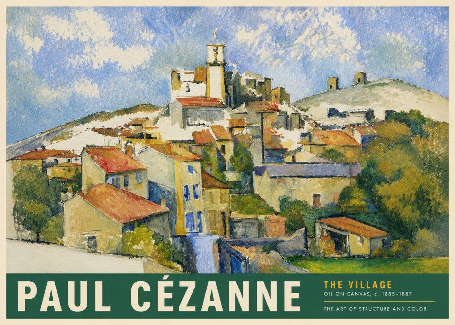 Paul Cézanne The Village III No3 - Poster
