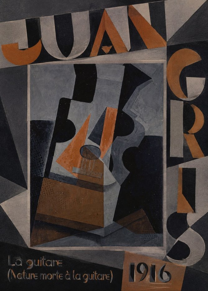 Juan Gris La Guitare (Nature Morte À La Guitare) No4 - Poster