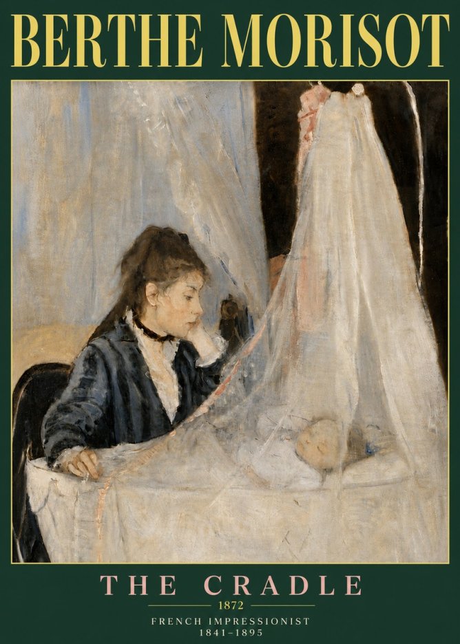 Berthe Morisot The Cradle No6 - Poster