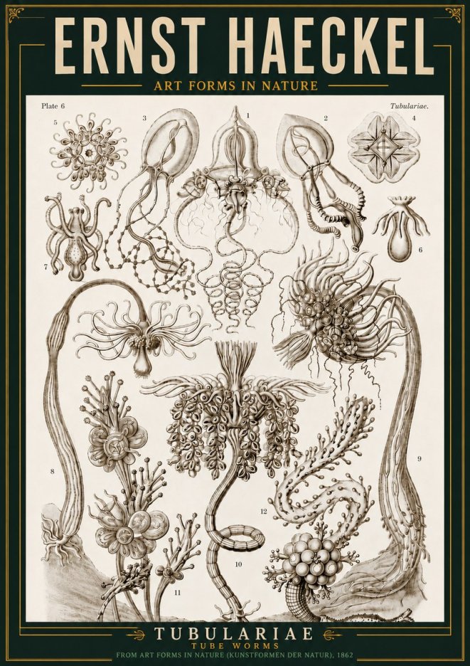 Ernst Haeckel Tubulariae No3 - Poster