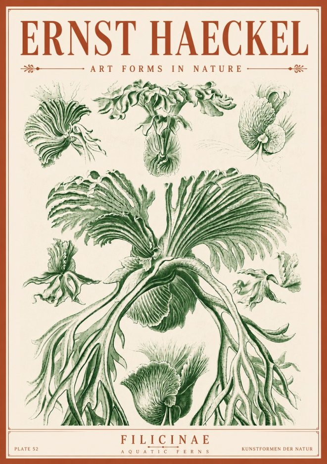 Ernst Haeckel Filicinae No6 - Poster