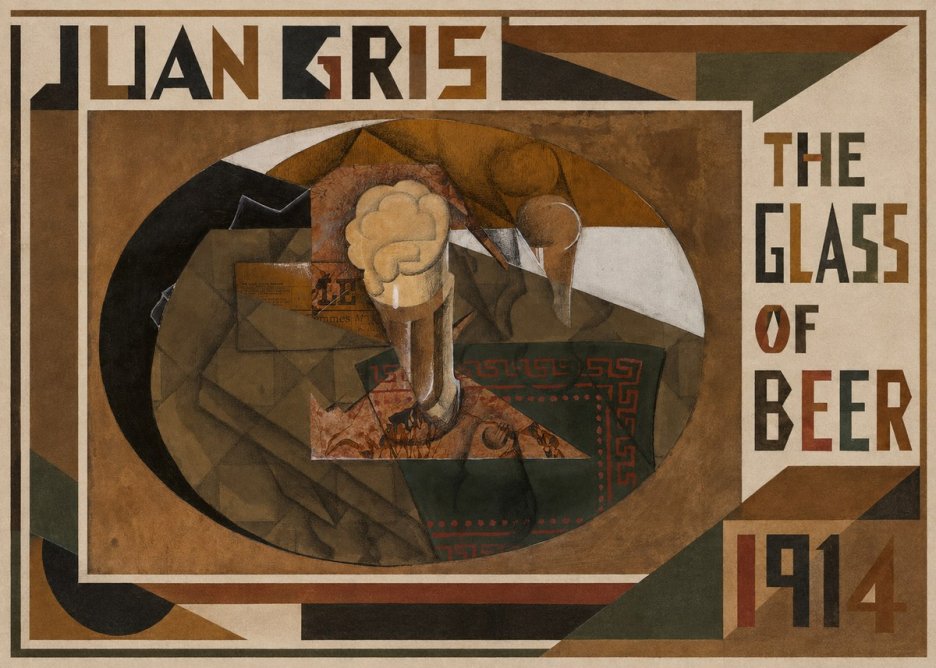 Juan Gris The Glass of Beer No1 - Poster