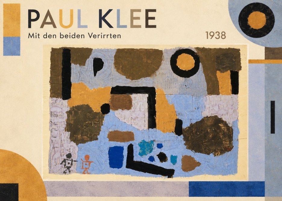 Paul Klee Mit Den Beiden Verirrten No1 - Poster