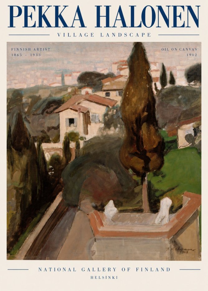 Pekka Halonen Village Landscape No6 - Poster