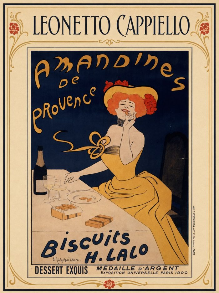 Leonetto Cappiello Amandines De Provence Biscuits H. Lalo I No1 - Poster