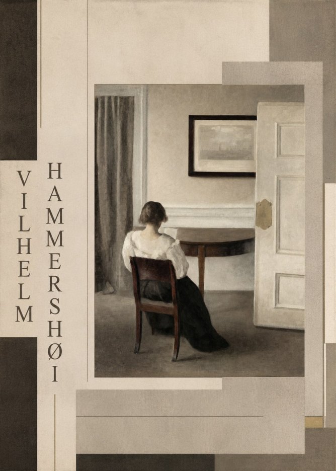 Vilhelm Hammershøi Interior with a Woman, Strandgade 30 No4 - Poster