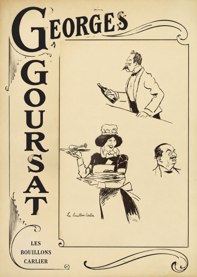 Georges Goursat Les Bouillons Carlier I No2 - Poster