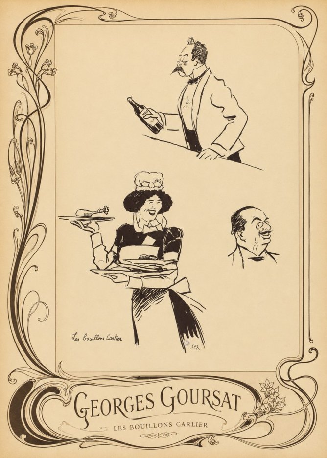 Georges Goursat Les Bouillons Carlier I No5 - Poster