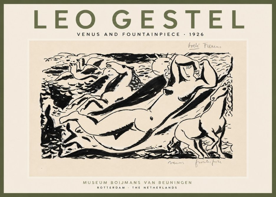 Leo Gestel Venus and Fountainpiece No6 - Poster