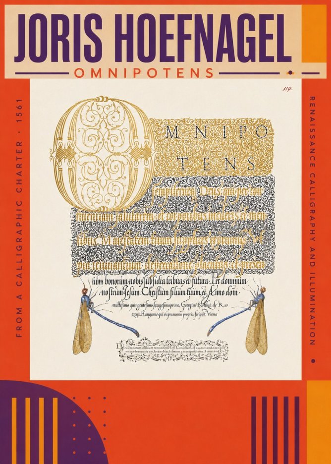 Joris Hoefnagel Omnipotens No3 - Poster