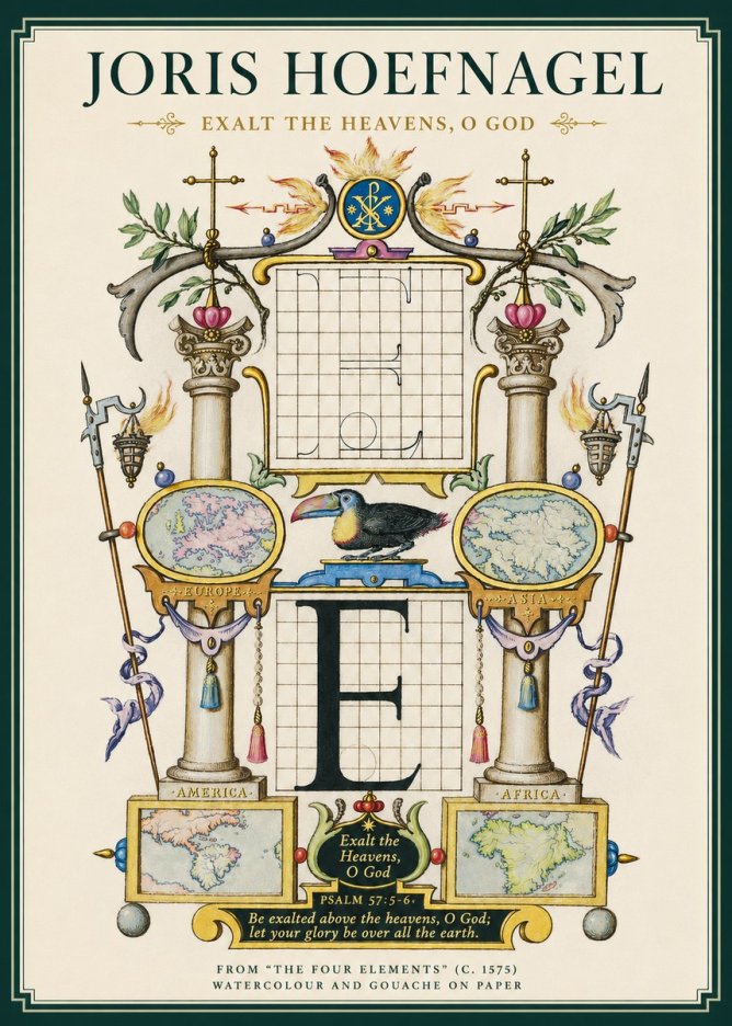 Joris Hoefnagel Exalt the Heavens, O God No3 - Poster