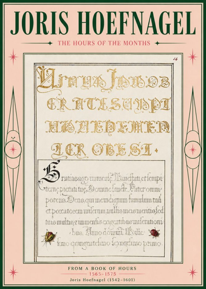 Joris Hoefnagel Gratias Tibi Agimus No5 - Poster