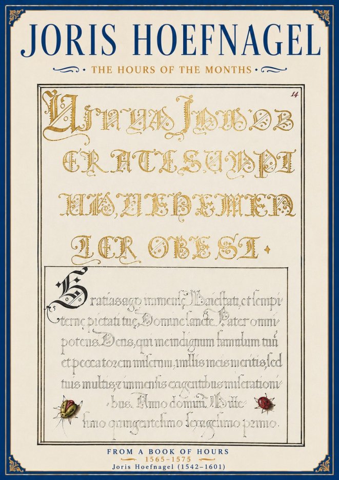 Joris Hoefnagel Gratias Tibi Agimus No6 - Poster