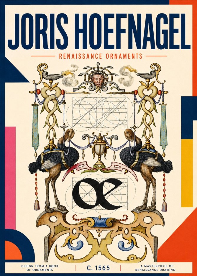 Joris Hoefnagel Ornamental Study I No6 - Poster