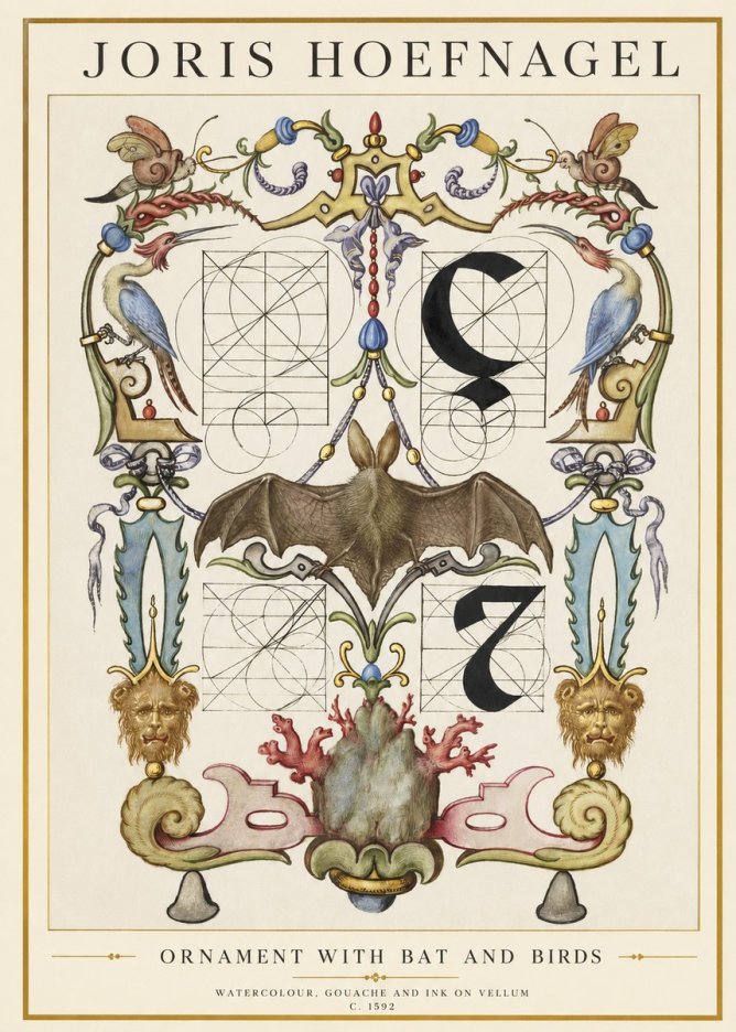 Joris Hoefnagel The Four Elements I No3 - Poster