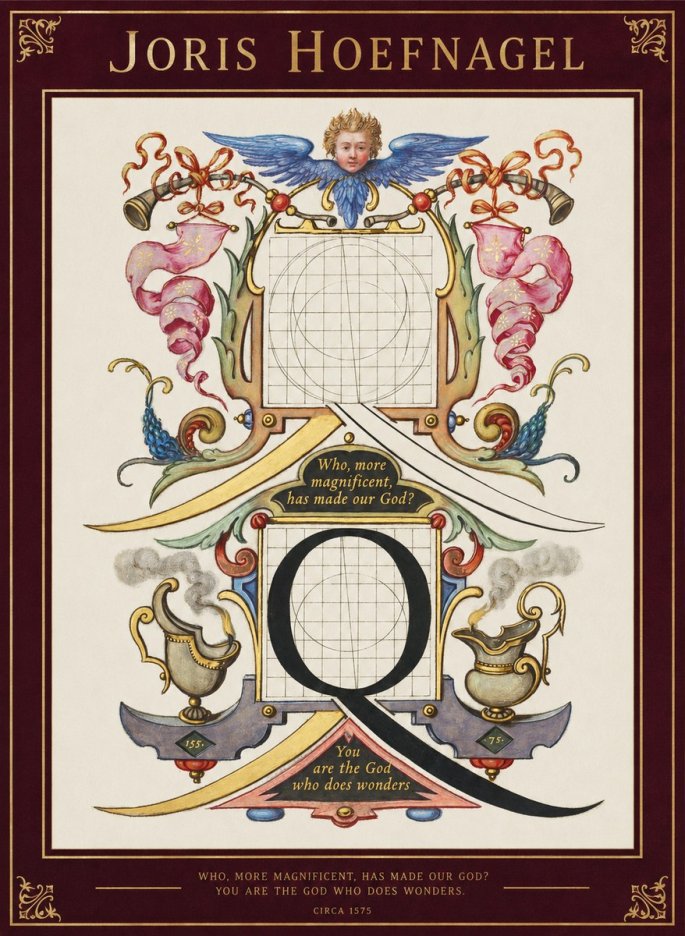 Joris Hoefnagel The Calligraphic Q No2 - Poster