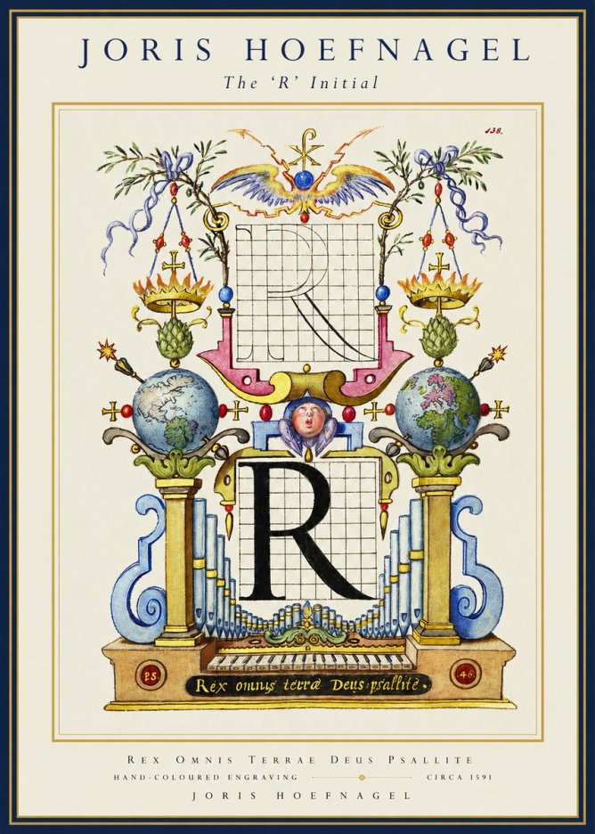 Joris Hoefnagel The 'R' Initial No1 - Poster
