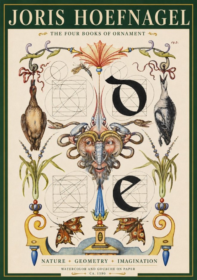 Joris Hoefnagel Ornamental Composition No3 - Poster