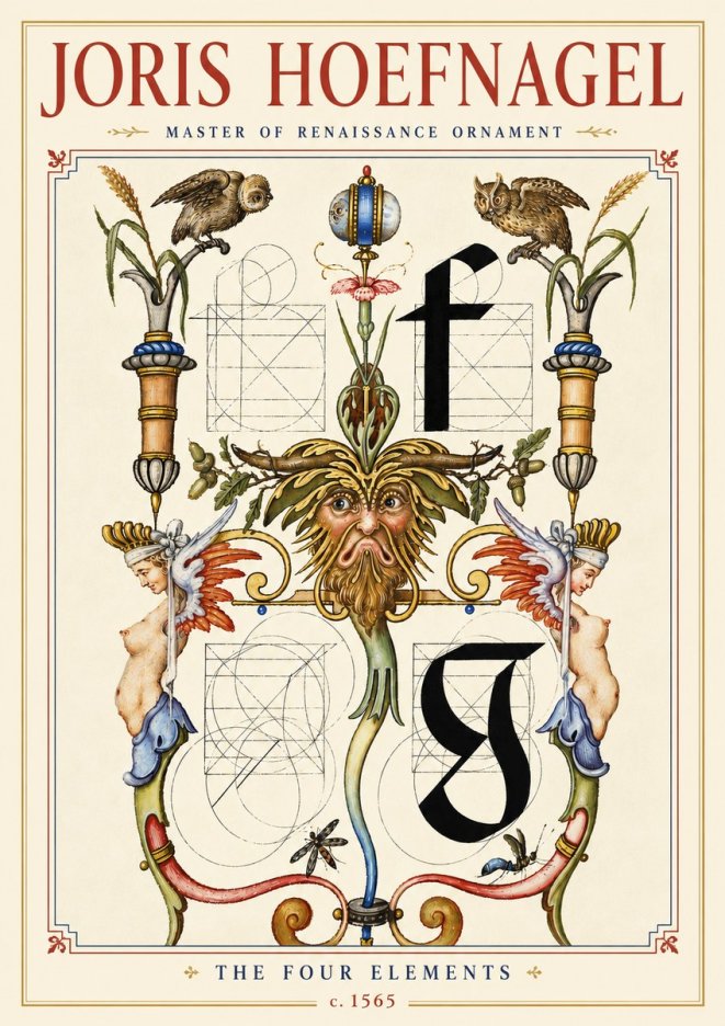 Joris Hoefnagel The Four Elements II No4 - Poster
