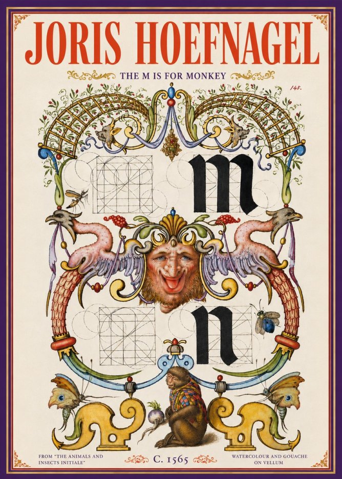 Joris Hoefnagel Grotesques and Ornaments No6 - Poster