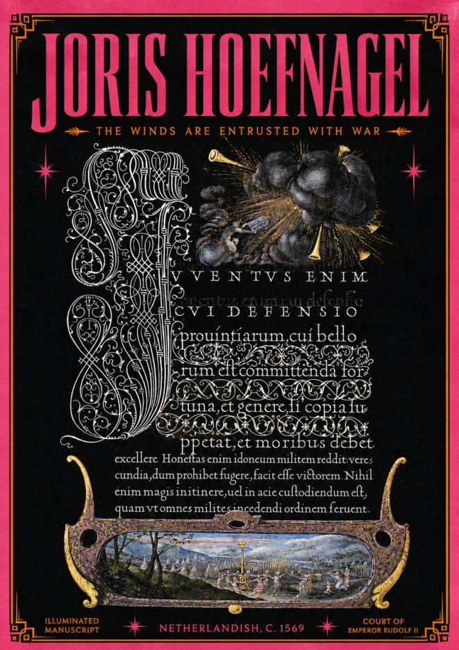 Joris Hoefnagel The Winds Are Entrusted with War No5 - Poster
