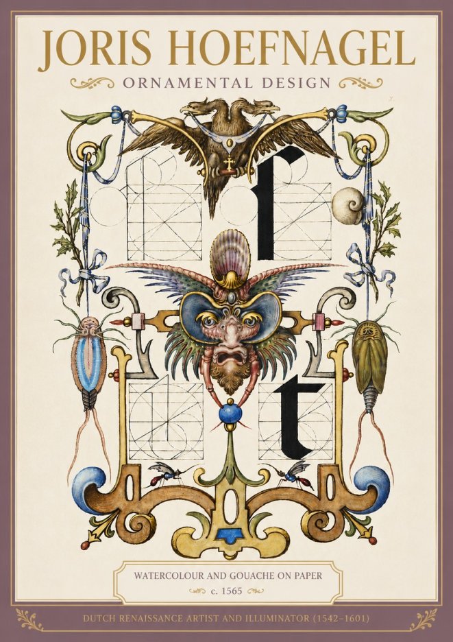 Joris Hoefnagel Ornamental Design II No4 - Poster