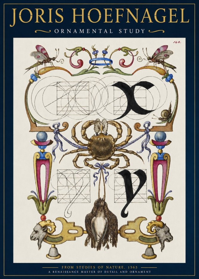 Joris Hoefnagel Ornamental Study II No2 - Poster