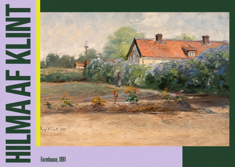 Hilma af Klint Farmhouse, 1891 No3 - Poster