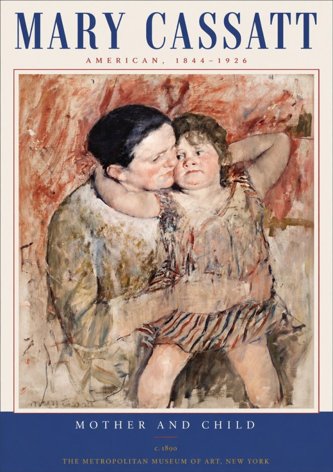 Mary Cassatt Mother and Child II No3 - Poster