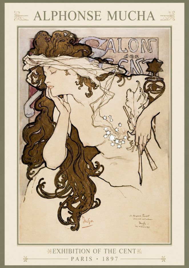 Mucha Salon Des Cent No1 - Poster