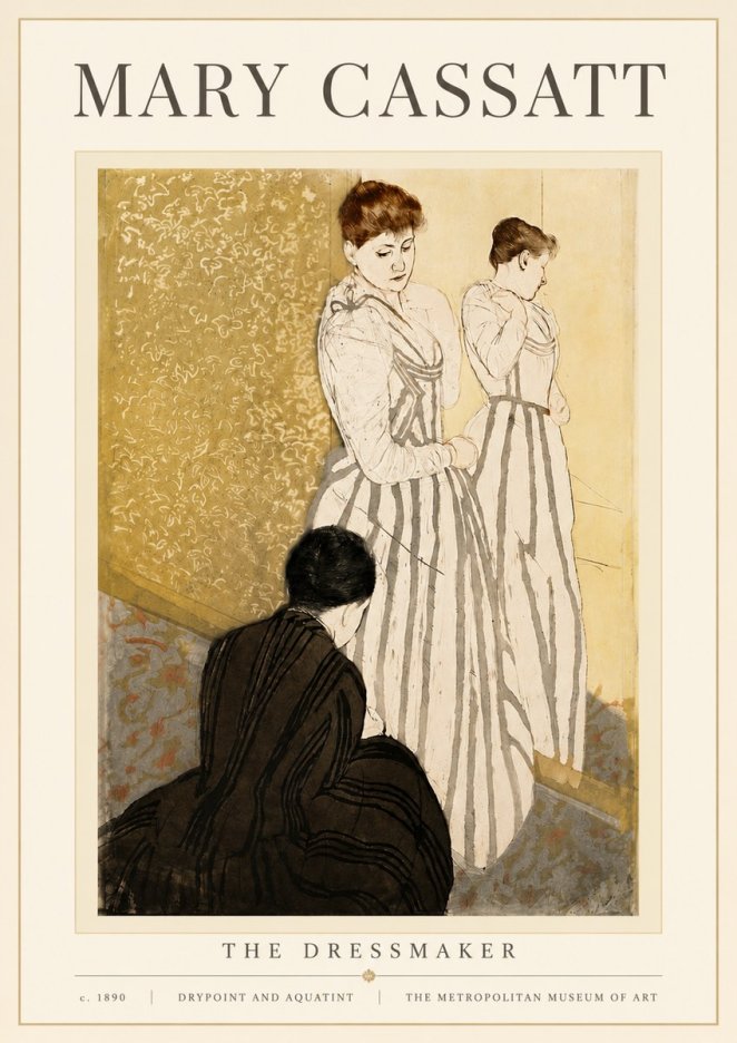 Mary Cassatt The Dressmaker No4 - Poster