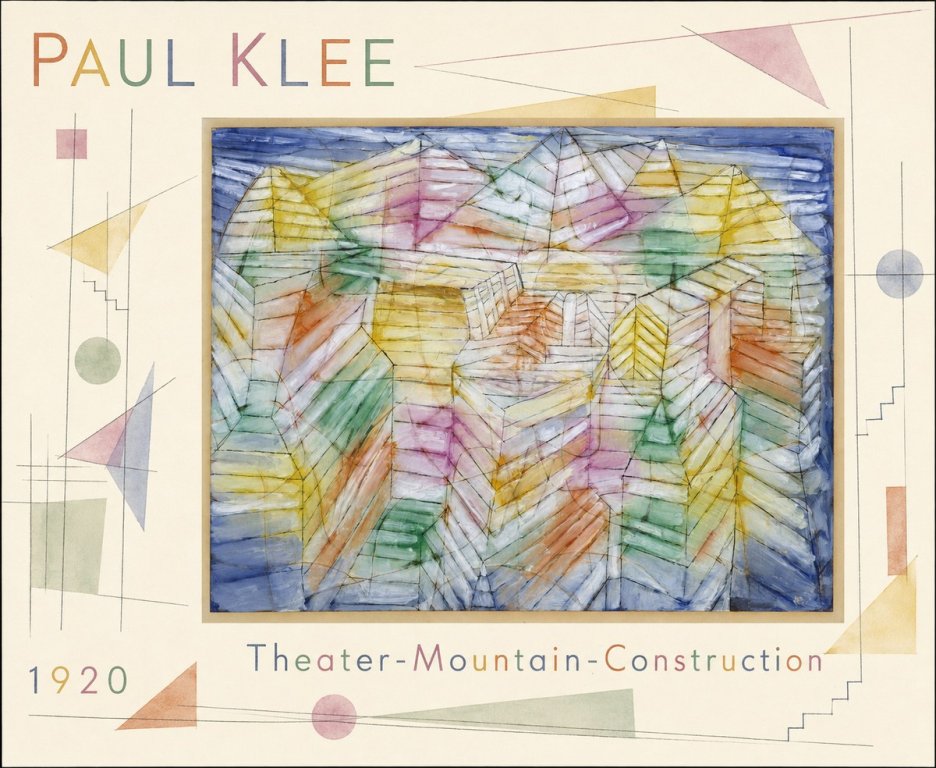 Paul Klee Theater-mountain-construction No4 - Poster