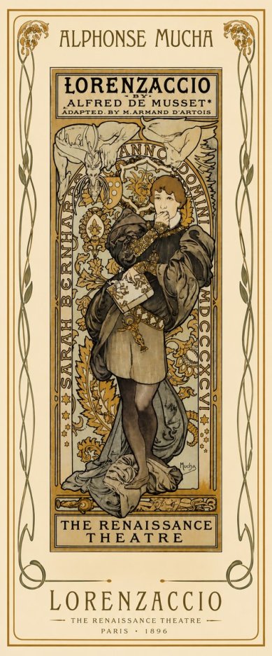 Mucha Lorenzaccio No4 - Poster