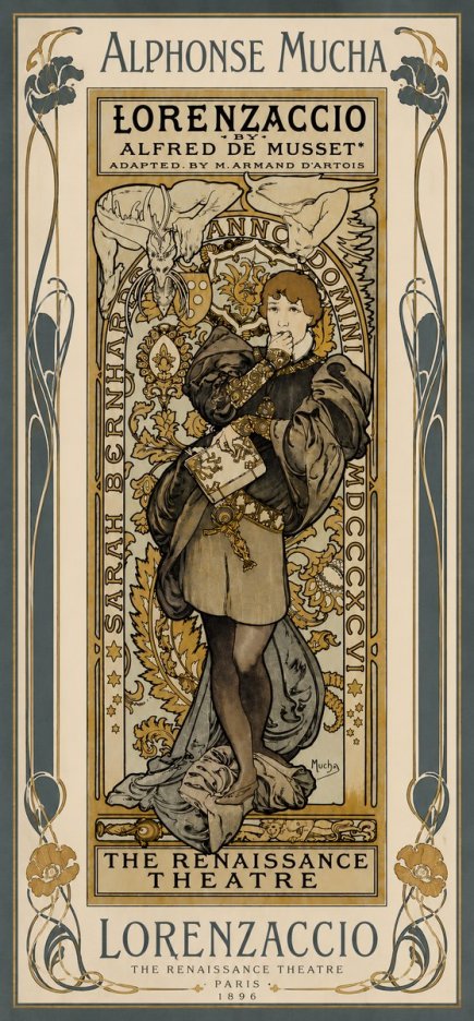 Mucha Lorenzaccio No6 - Poster