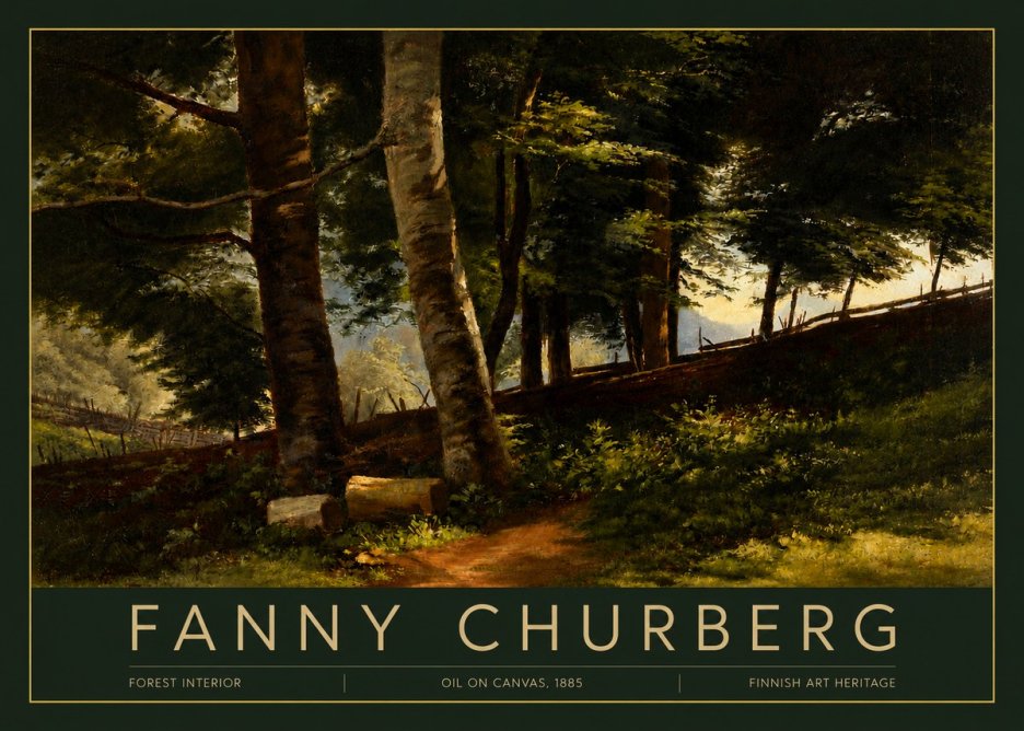 Fanny Churberg Forest Interior No3 - Poster