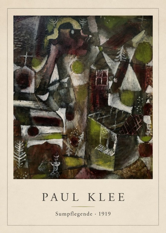 Paul Klee Sumpflegende I No4 - Poster