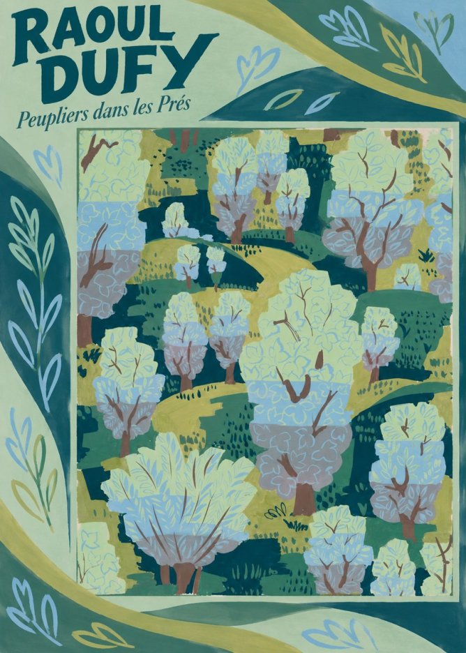 Raoul Dufy Peupliers Dans Les Prés No5 - Poster