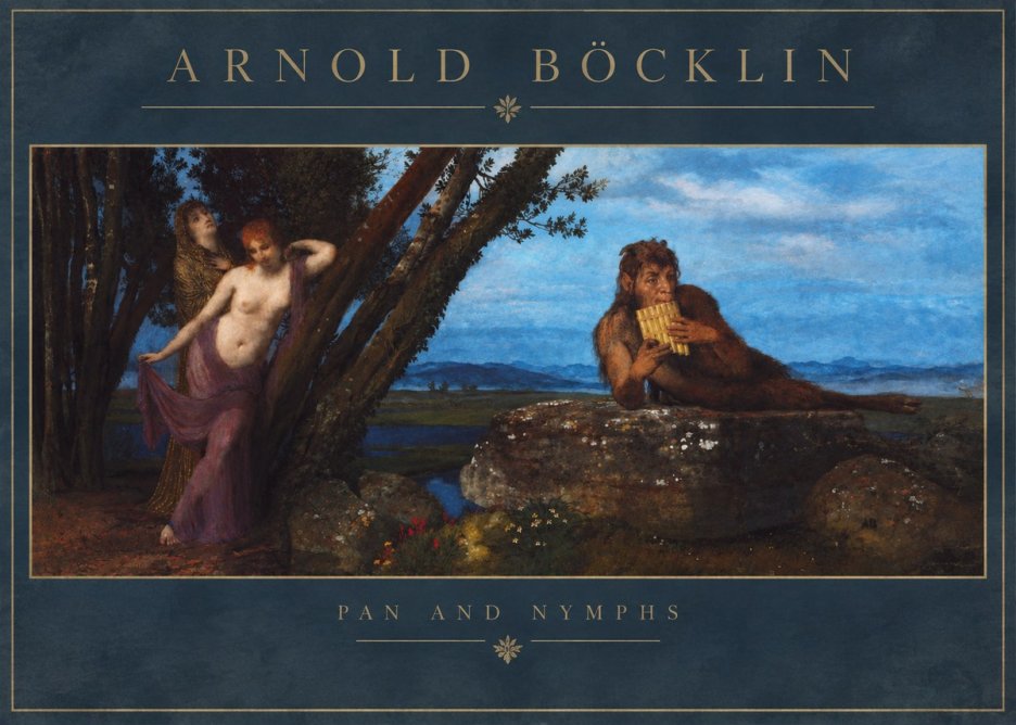 Arnold Böcklin Pan and Nymphs No2 - Poster
