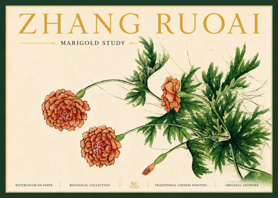 Zhang Ruoai Marigold Study No6 - Poster