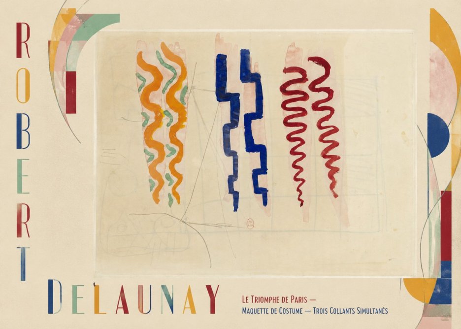 Robert Delaunay Le Triomphe De Paris — Maquette De Costume — Trois Collants Simultanés No2 - Poster